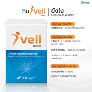 Ivell – Herbal Supplement for Post-Surgery Swelling Reduction (15 Capsules)